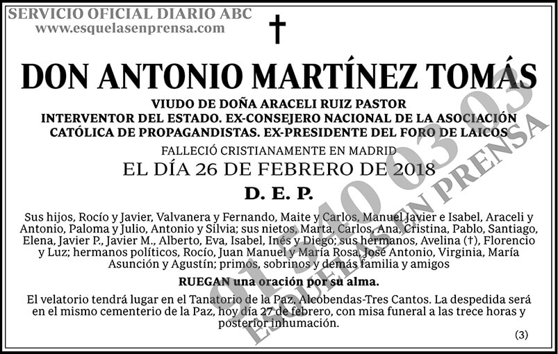 Antonio Martínez Tomás